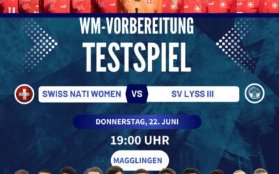 Die dritte Mannschaft des SV Lyss fordert das schweizerische Frauennationalteam heraus